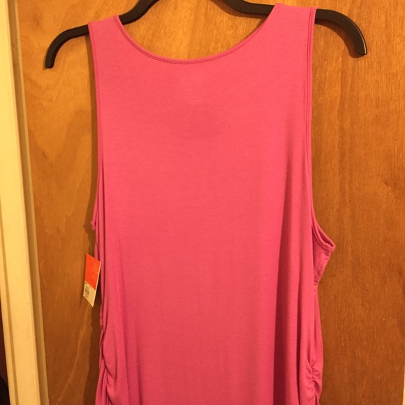 New Maternity/Nursing Snap Shoulder Tank XL Barbie Pink NWT - Picture 6 of 9